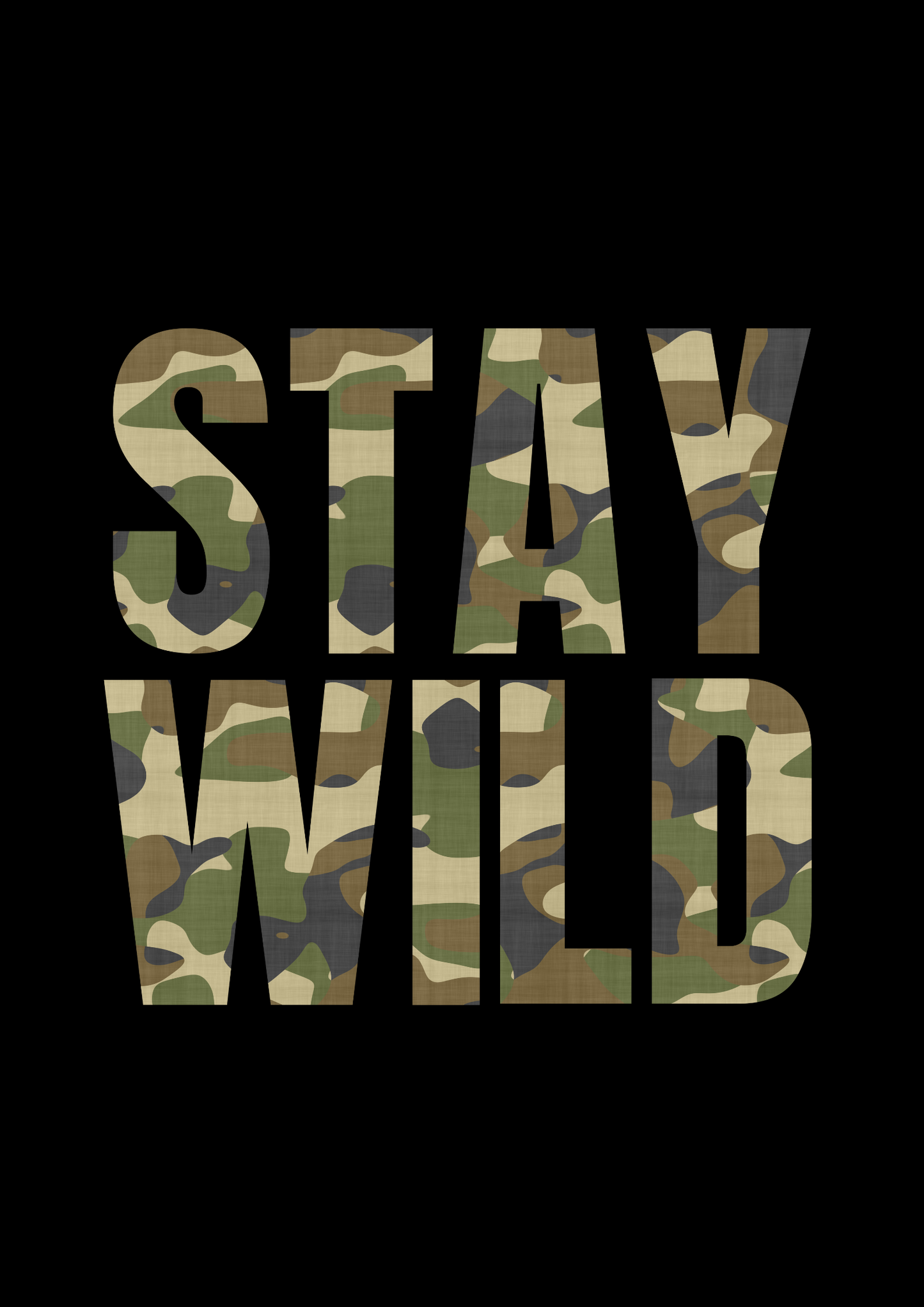 Stay Wild : Olive Camo